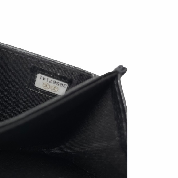 ❌SOLD❌Chanel Caviar So Black Card Holder Wallet - Picture 7 of 8